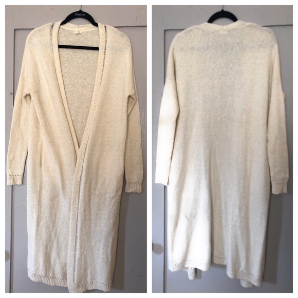 silence + noise Sweaters - Silence + Noise Maxi Cardigan Sweater With Pockets